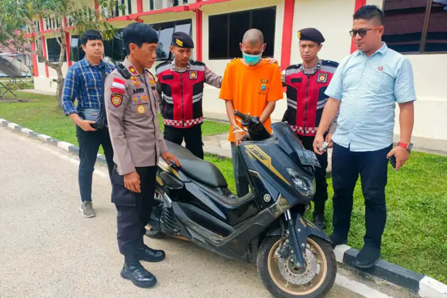 Gelapkan Sepeda Motor, Polres Natuna Amankan Seorang Tenaga Harlep